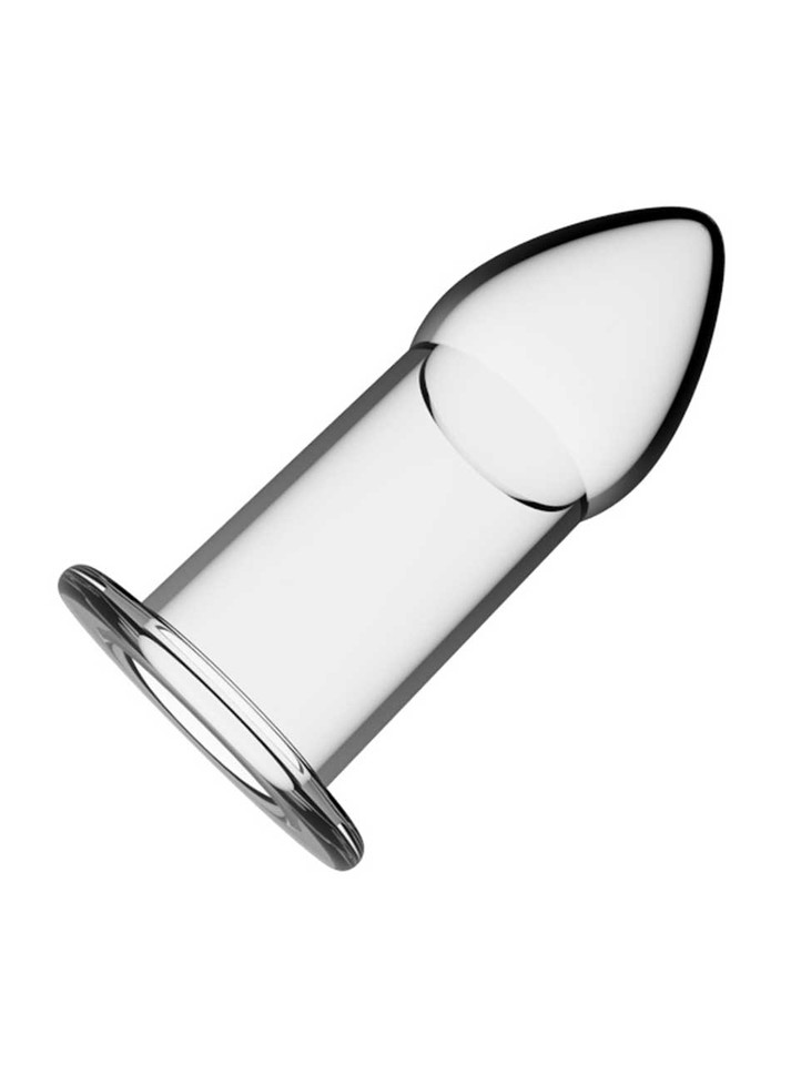 silicone anal dilator hollow core flared base design