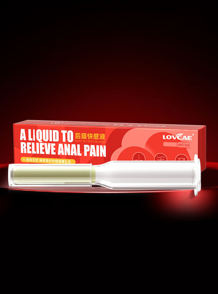 anal relax gel lubricant applicator close up product packaging