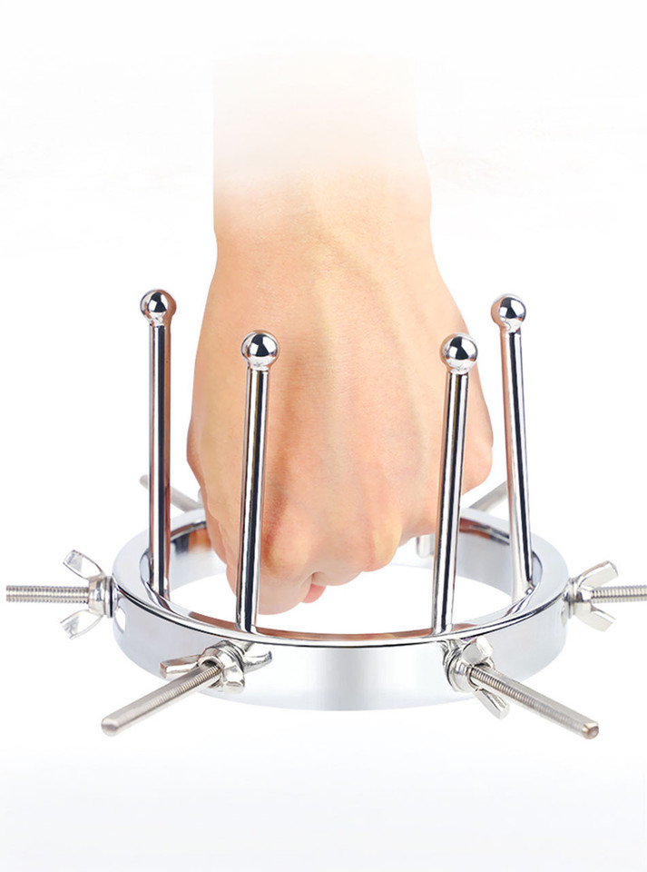 close up adjustable screws and metal frame detail