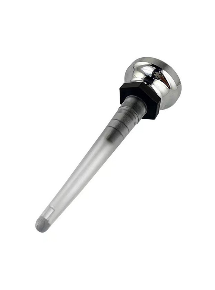 SwitchStream clear silicone enema nozzle with black adaptor and silver shower connector
