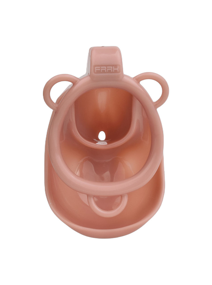 nude resin vagina chastity cage internal opening detail