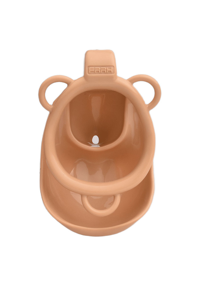 tan resin vagina chastity cage internal opening detail