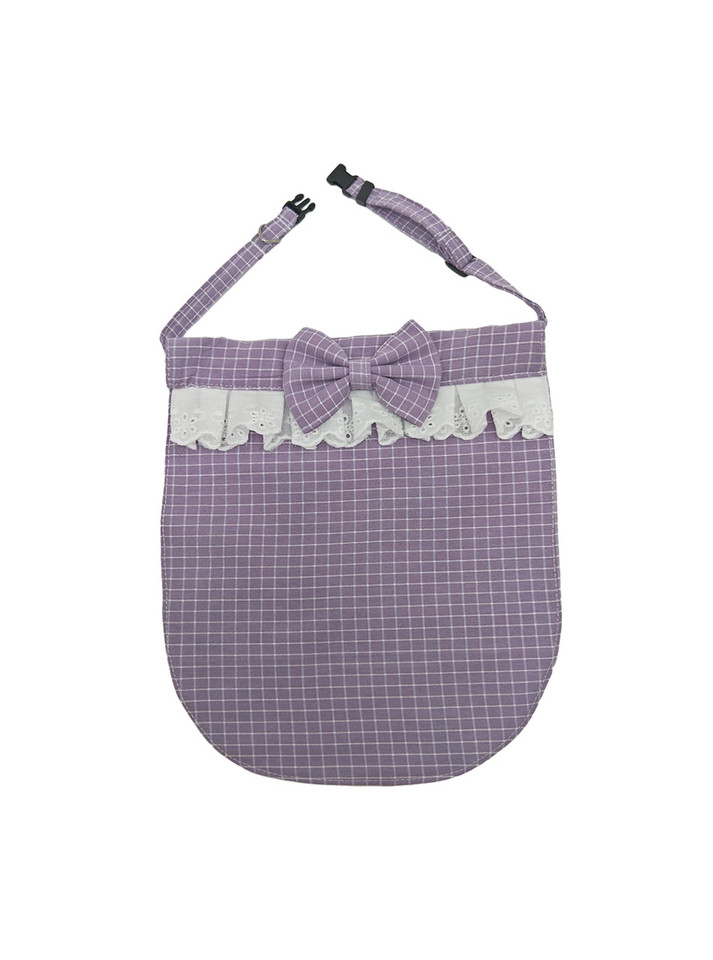 ABDL 'Butterfly Kisses' bib with bow, perfect for enhancing little space experiences during mealtime, and for authenticity in feeding scenarios.