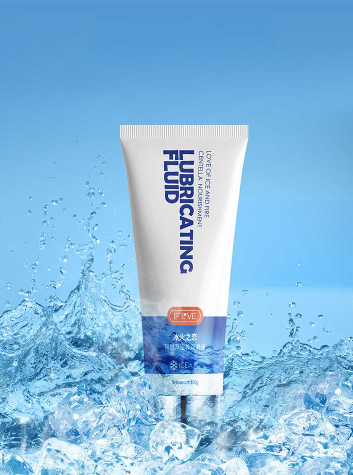 Cooling water-based lubricant 100 g (3.5 oz) tube with ice