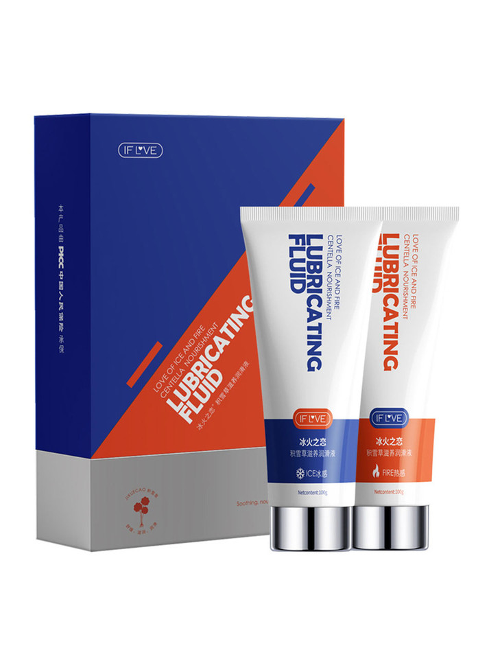 Cooling and warming water-based lubricant duo 2 x 100 g (3.5 oz) with box