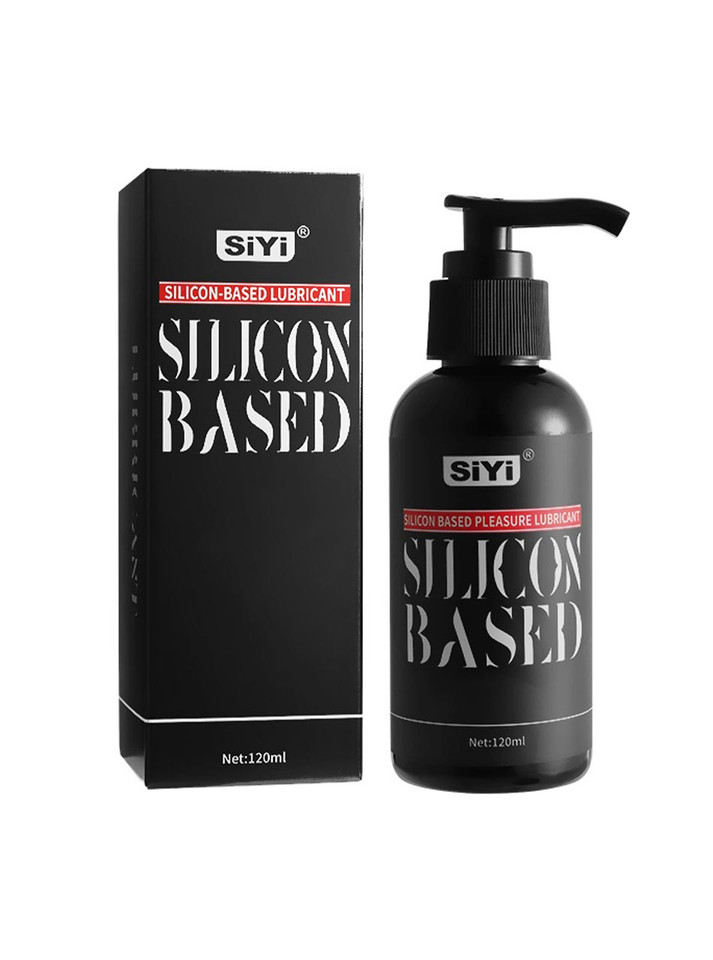 Silicone-based pleasure lubricant 120 mL (4 fl oz) pump bottle with box