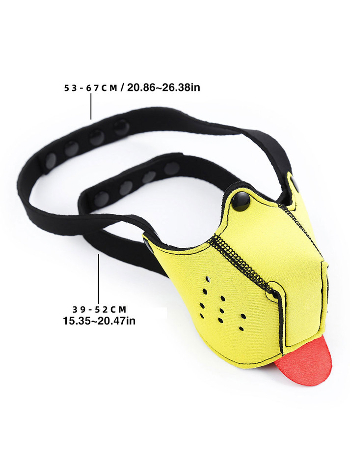 Neoprene Canine Play Muzzle - Red