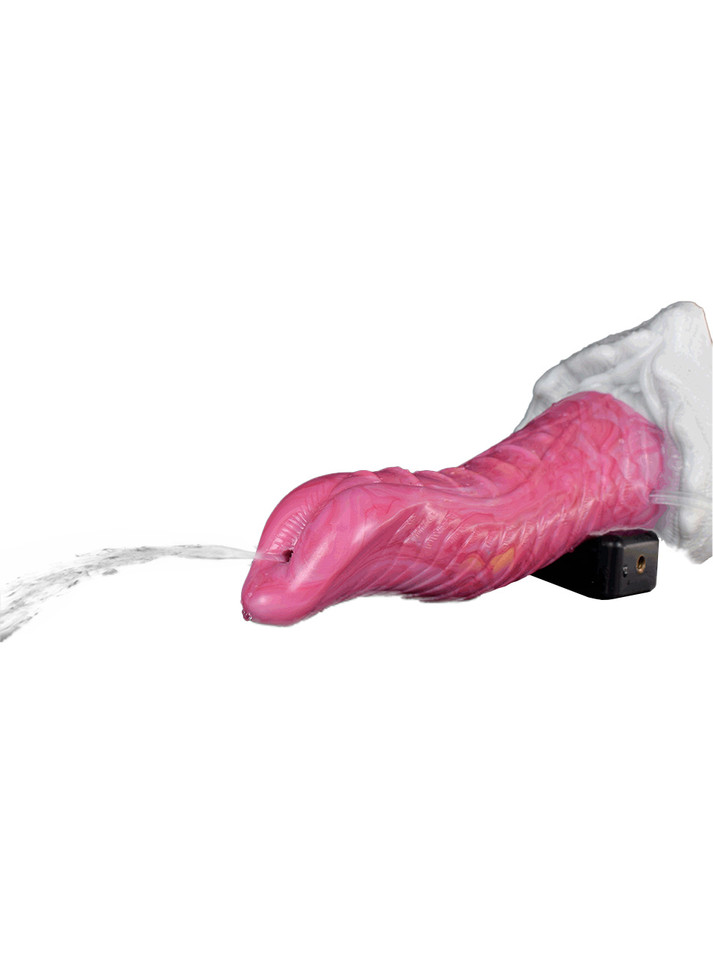 Detailed visual of snake-shaped pleasure toy, accentuating its precise dimensions for complete satisfaction.