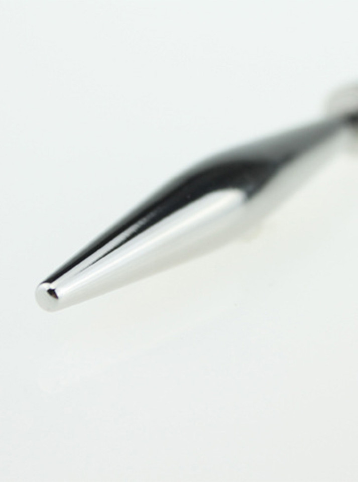Stainless steel penis plug with precision engineering for a seamless and hygienic experience.