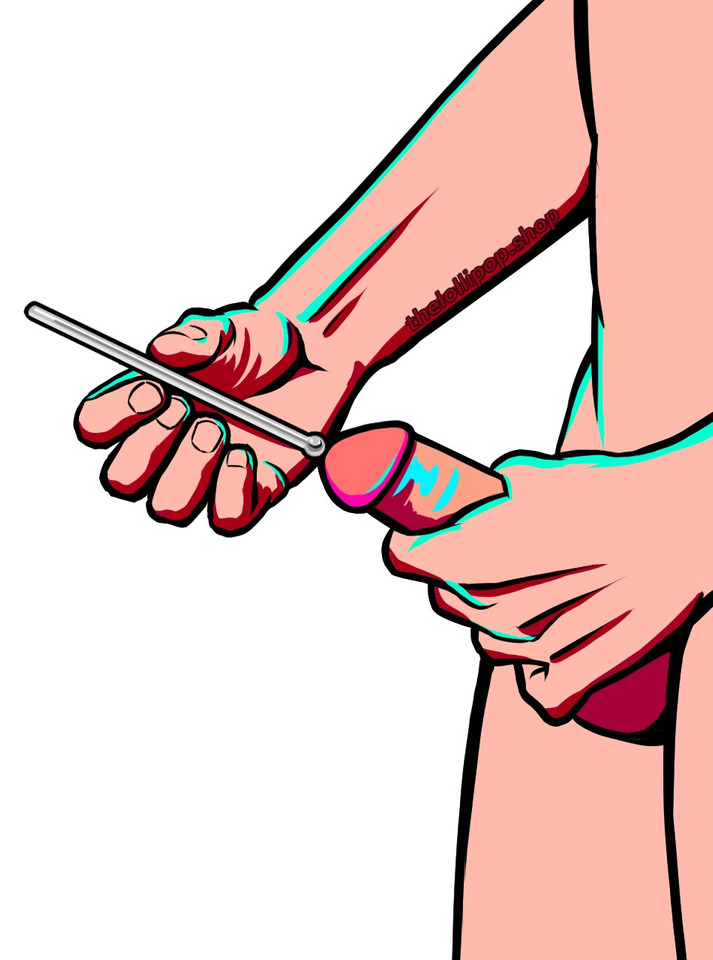 Sleek Elite Stainless Steel Urethral Sound Inserting Penis