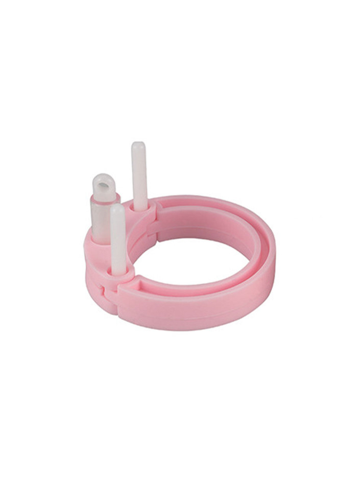 The Lollipop Pink Silicone Chastity Cage - Large