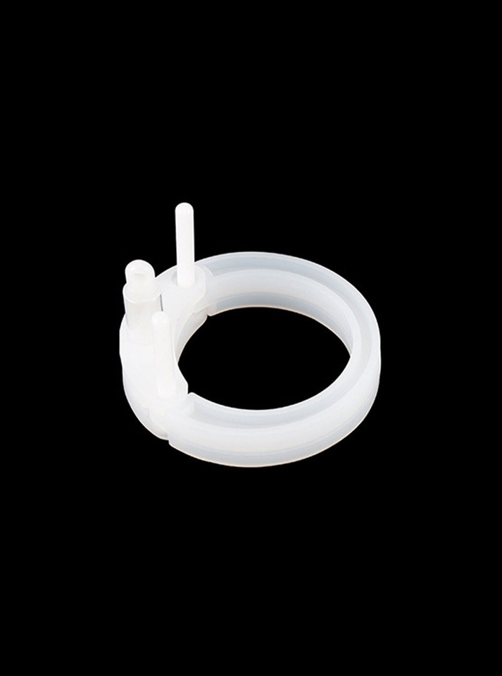The Lollipop White Silicone Chastity Cage - Large