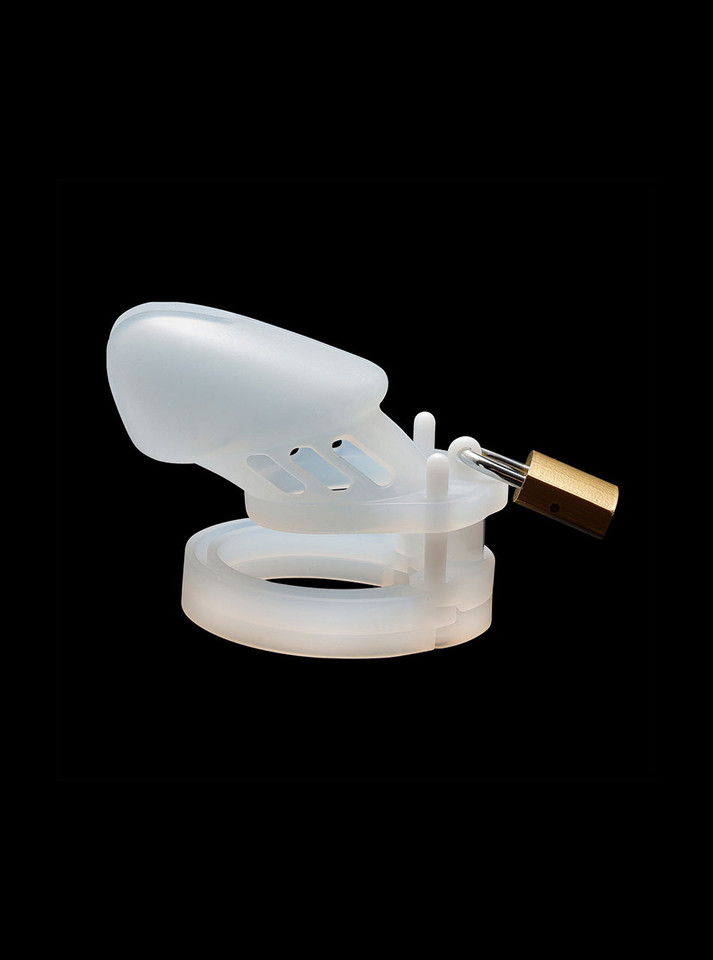 The Lollipop White Silicone Chastity Cage