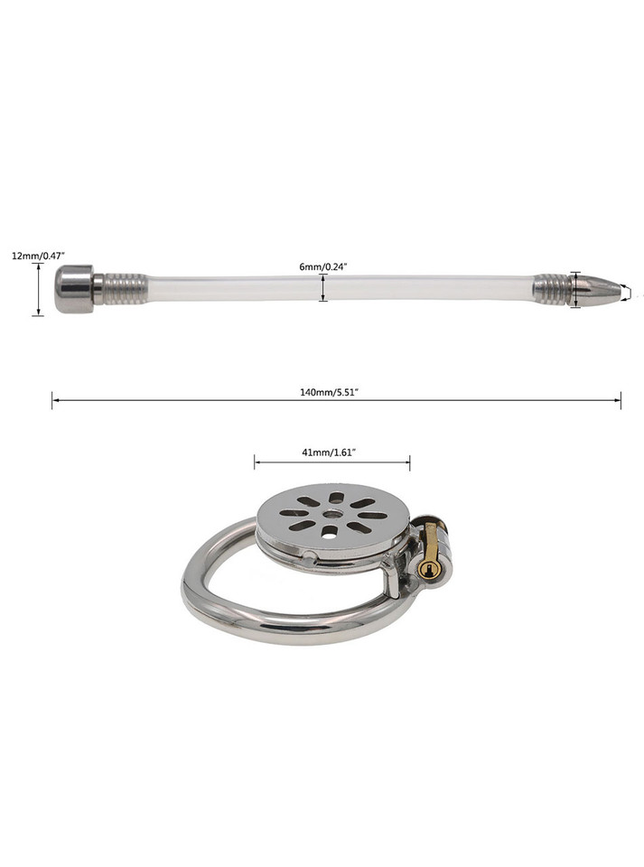 The Button Chastity Device with Urethral Insert