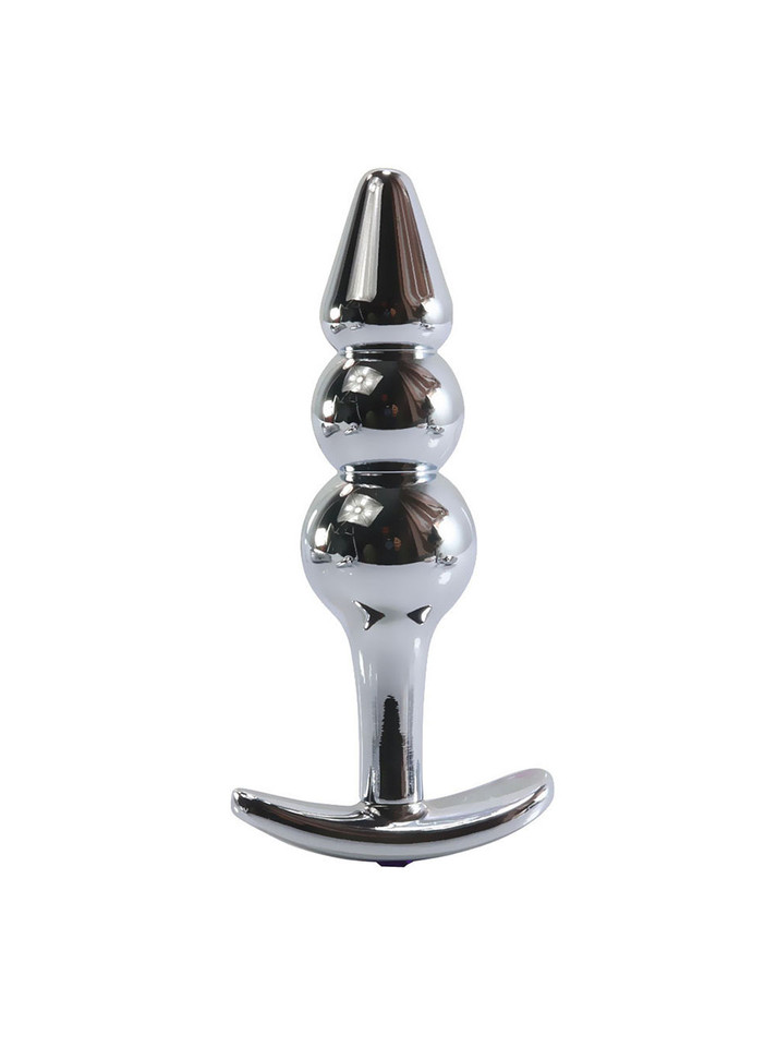 The Lollipop Triple Sphere Alloy Butt Plug