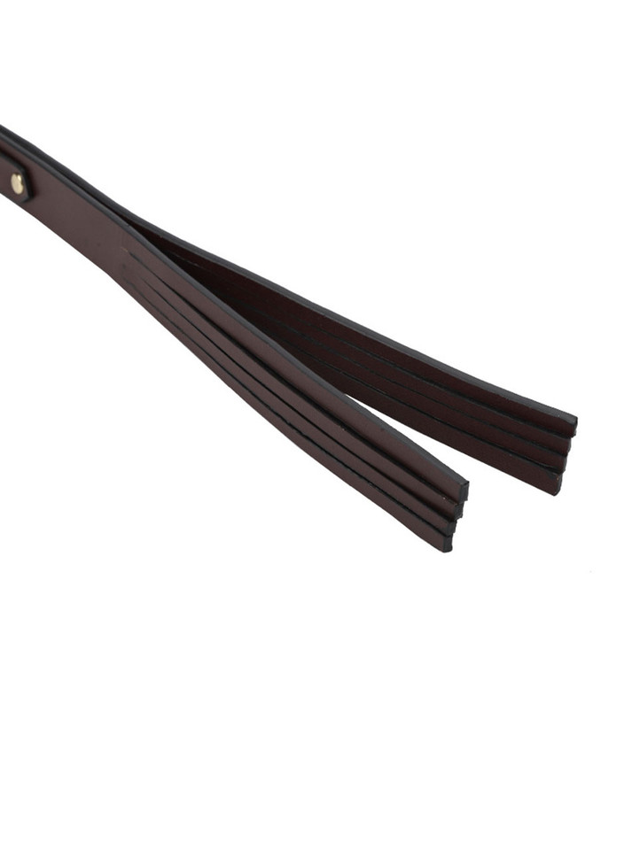 The Lollipop Brown Vegan Leather Tawse Flogger