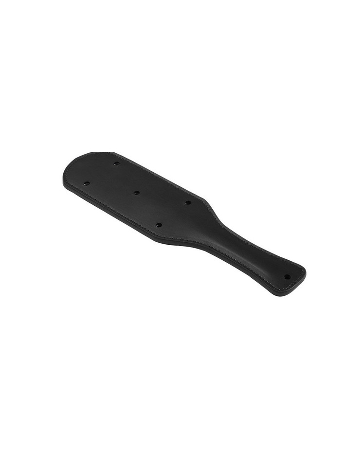 The Lollipop Vegan Leather Paddle With Holes, showcasing breathable holes.