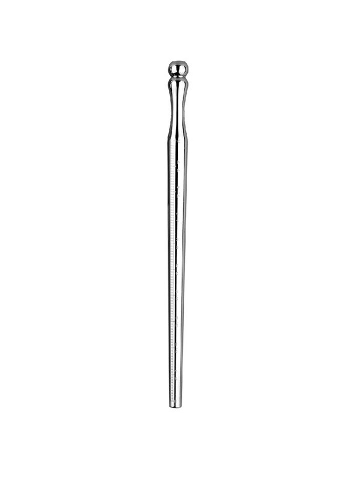 Stainless Steel Urethral Sound with Measurement - Single Piece: A single stainless steel urethral sound with precise measurement markings along the length.
