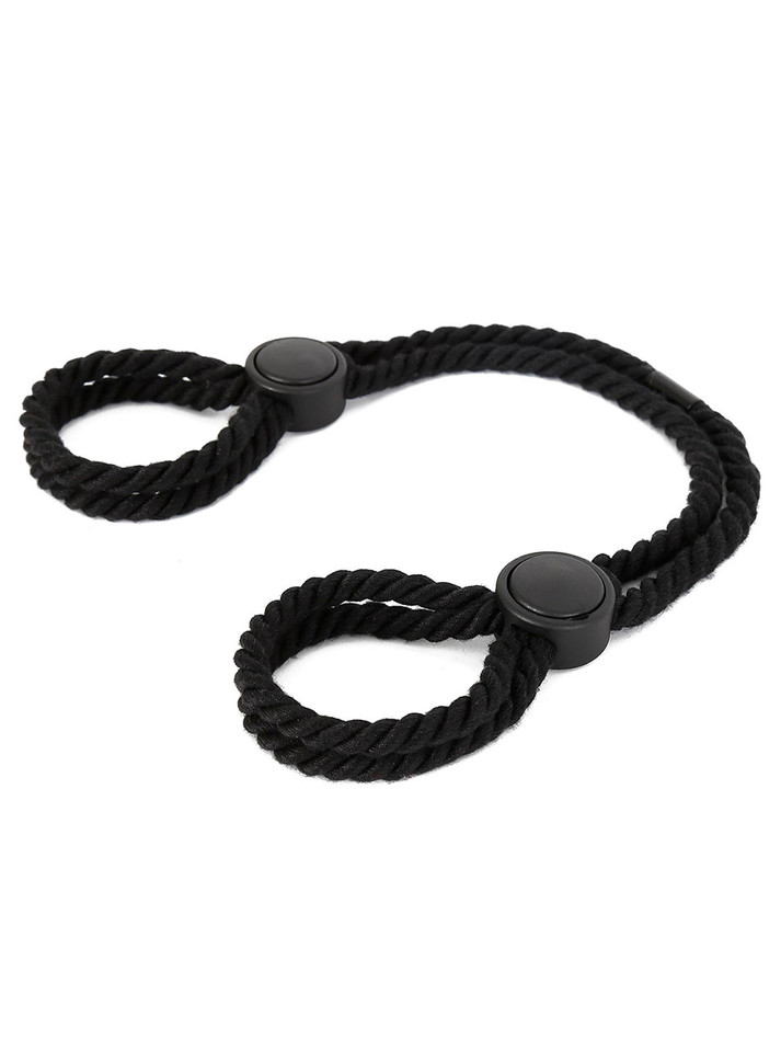 Black Cotton Rope Cuff