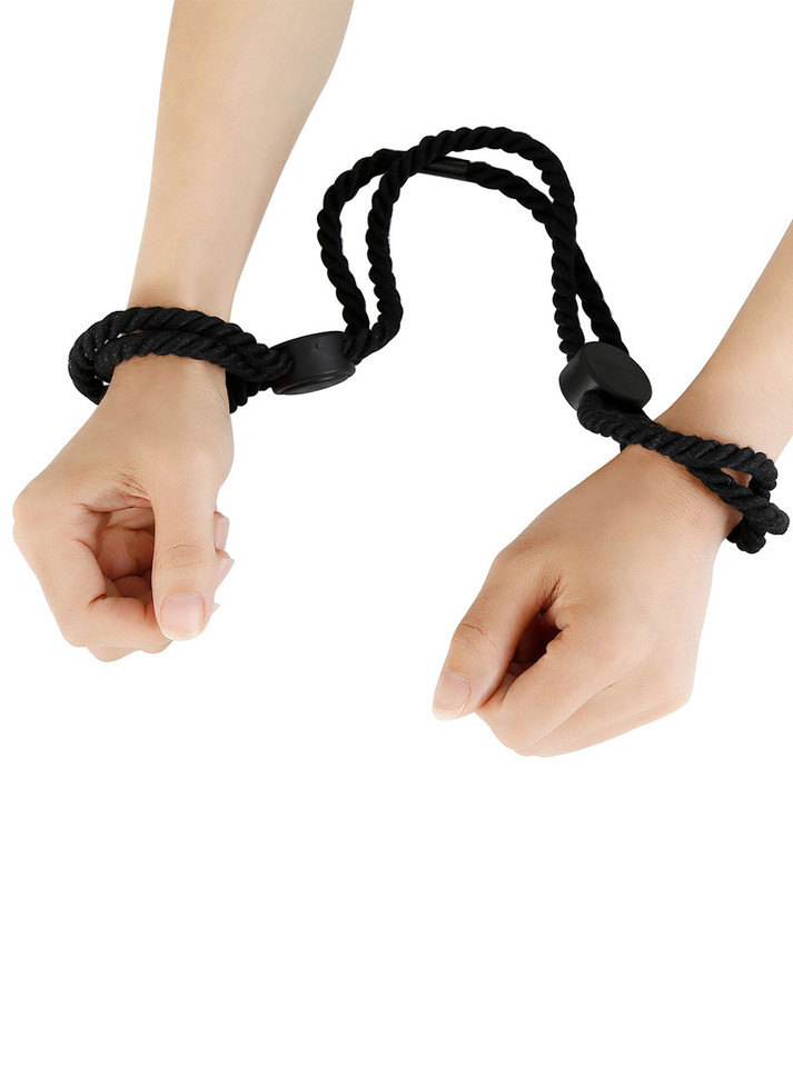 Black Cotton Rope Cuff