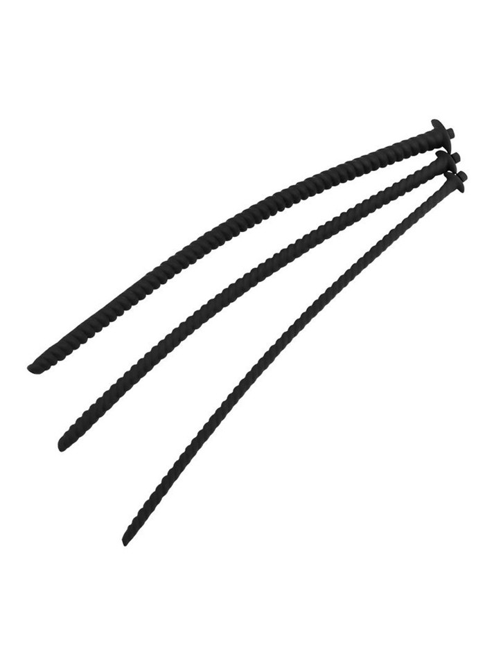 Urethral sound with textured surface and hollow design for enhanced stimulation.