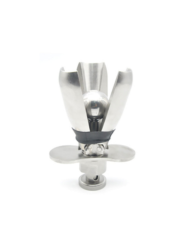 Stainless steel anal lock butt plug in spreader mode