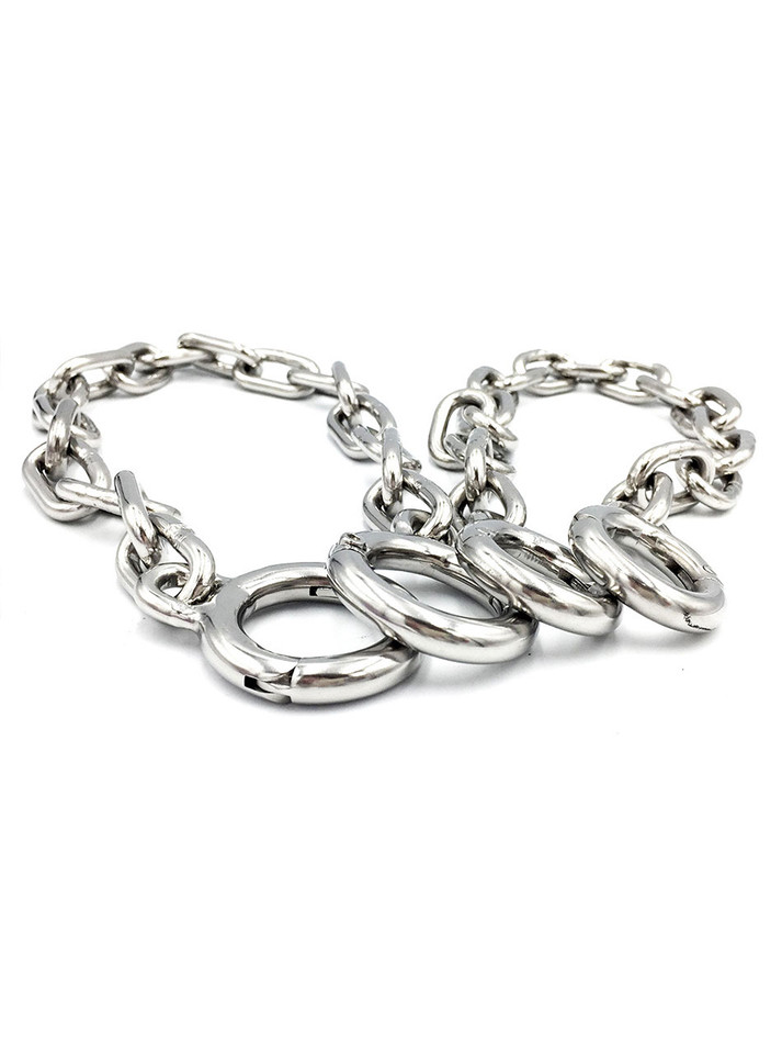 Side view of toe cuffs showcasing secure locking mechanisms.