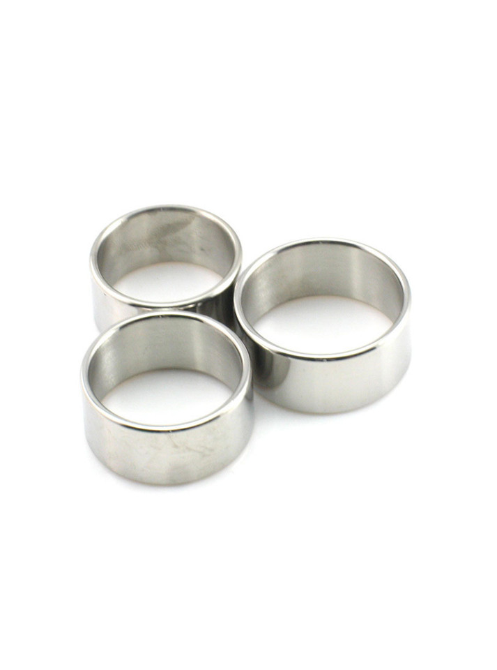 Sleek, durable metal cock ring designed for enhanced stamina and intense orgasm.