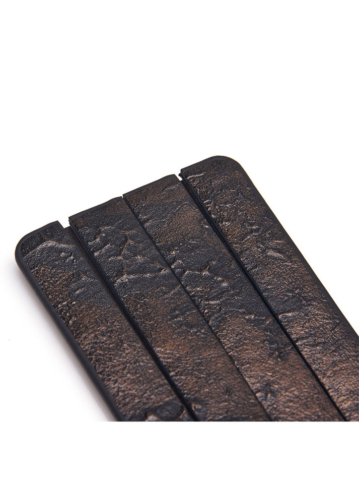 Vintage Style Leather Double-Layer Paddle - Brown