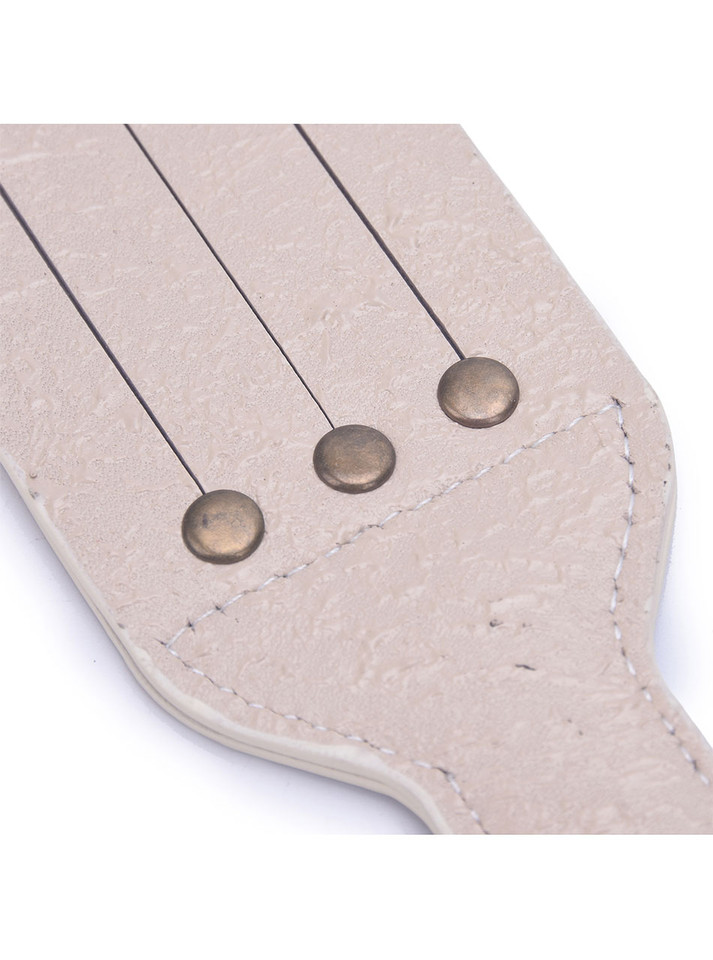 Beige Leather Double-Layer Paddle