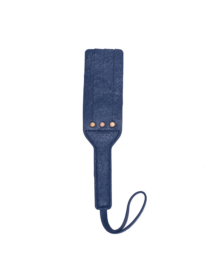 Navy Leather Double-Layer Paddle