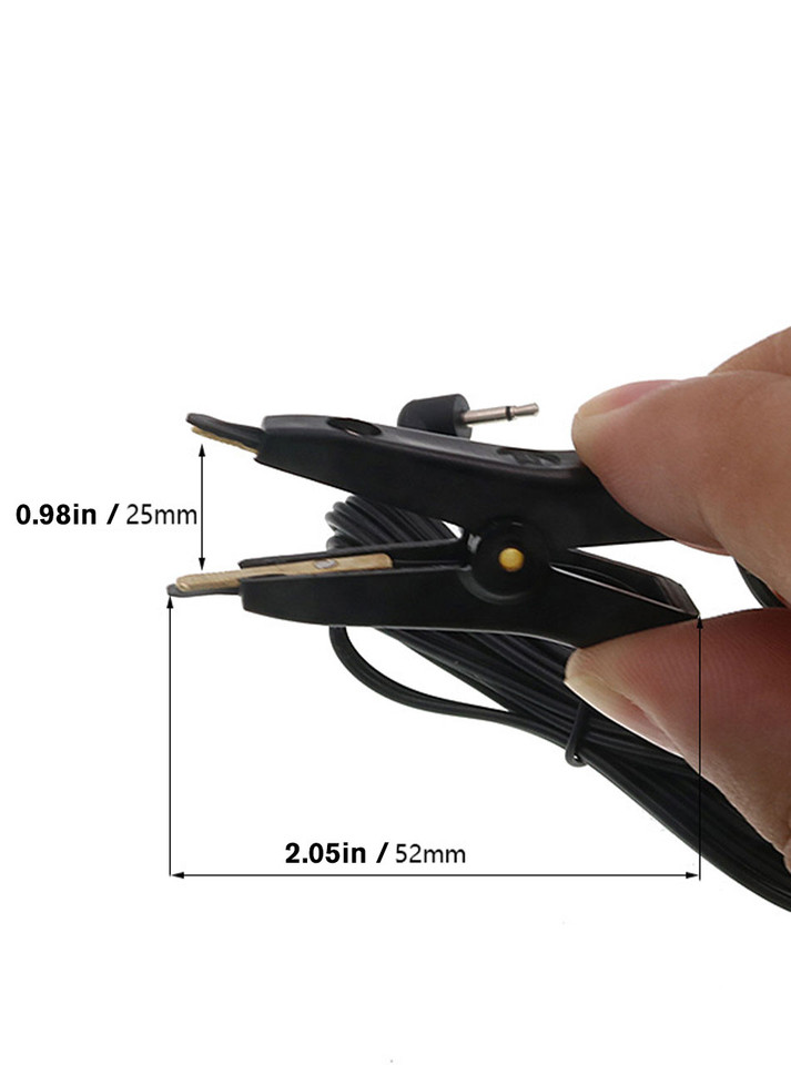 Dual Electrode Nipple Clamps with E-Stim cable and 3.5mm jack connection.