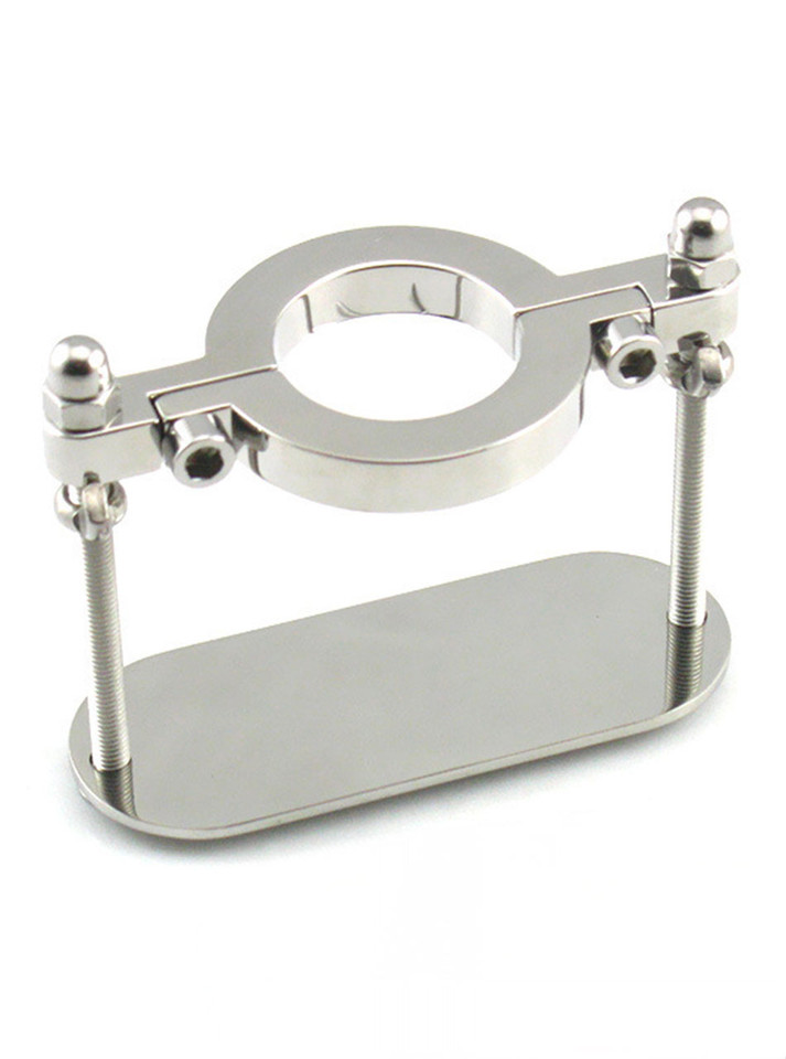 Adjustable stainless steel ball crusher with sturdy screws.