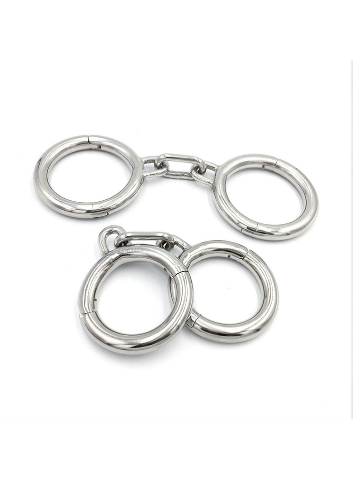 Stainless Steel Round Locking Handcuffs