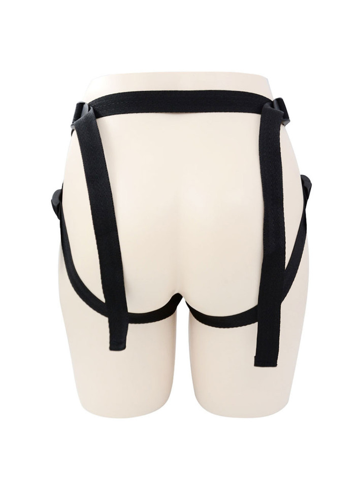 Adjustable buckle harness design with O-ring detail