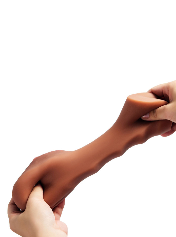 extreme stretch of soft TPE brown sex toy