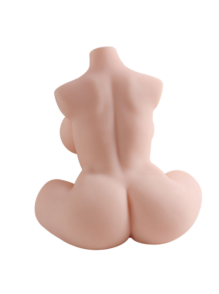 Juicy tits with firm nipples seen from above while lying down