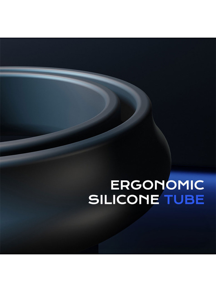 Detailed view of soft ergonomic silicone seal used in anal vacuum chamber for airtight comfort.