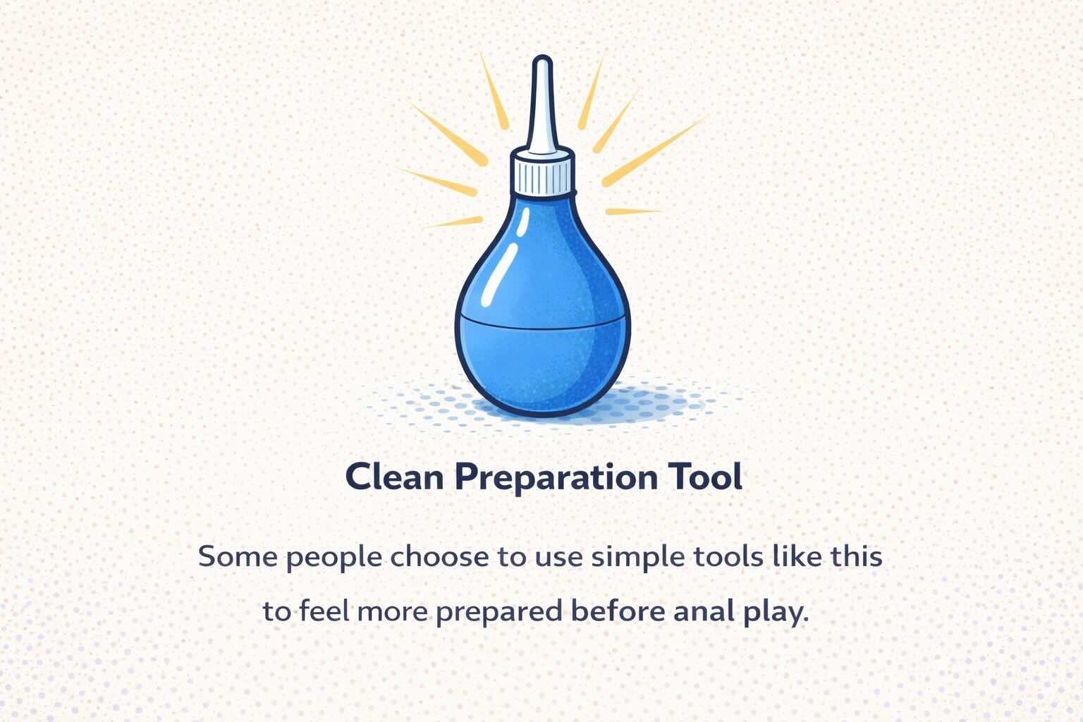 anal douche hygiene preparation tool