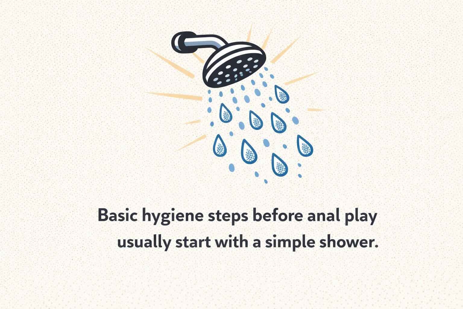 anal hygiene preparation shower