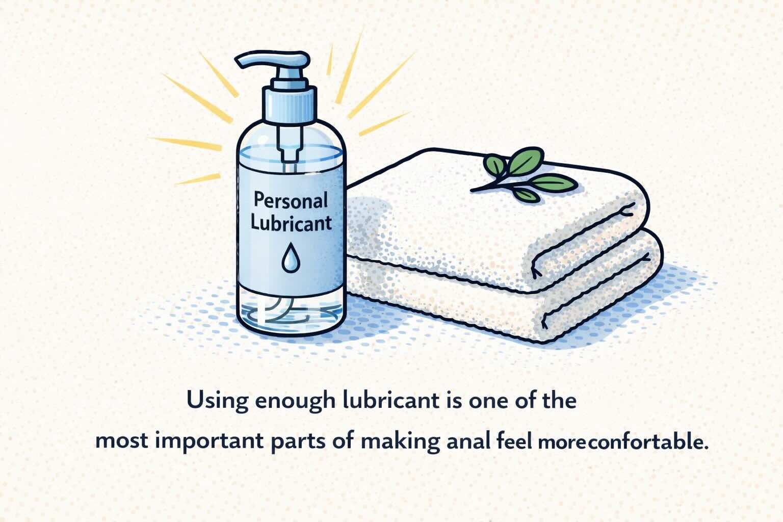 lubricant for anal comfort preparation