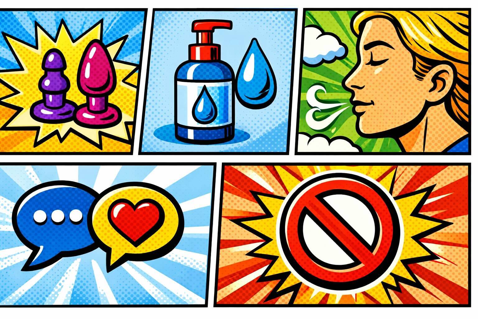 first time anal tips beginner guide infographic