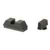 Optic Compatible Sets for Glock, For Glock 43X and 48, Black Front and Rear, .220" Front and .295" Rear