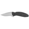 Kershaw, Scallion, 2.25" Assisted Folding Knife, Clip Point, Plain Edge, 420HC/Satin, Black Nylon