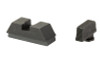 AmeriGlo, Optic Compatible Sets for Glock, For Glock 43X and 48, Black Front and Rear, .220" Front and .295" Rear