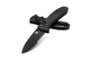 Benchmade Presidio II Folding Knife 3.72" S30V Black Cerakote Combo Blade, Milled Black CF-Elite Handles - 570SBK-1