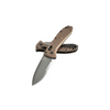 Benchmade Presidio II AUTO Folding Knife 3.72" CPM-M4 Gray Drop Point Combo Blade, Milled Burnt Bronze Aluminum Handles - 5700SGY-1