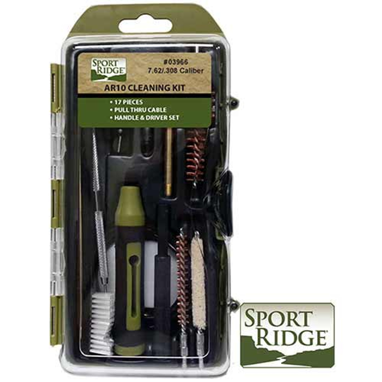 AR10 17pc Rifle Cleaning Kit, AR10 Cased Kit - 17 Piece {