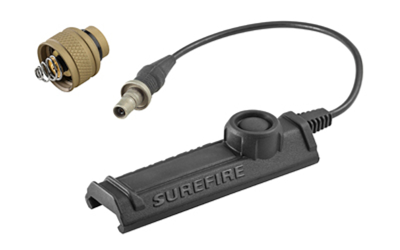Surefire, Replacement Rear Cap Assembly, Fits M6XX Scoutlight Series, Includes SR07 Rail Tape Switch, Tan Finish