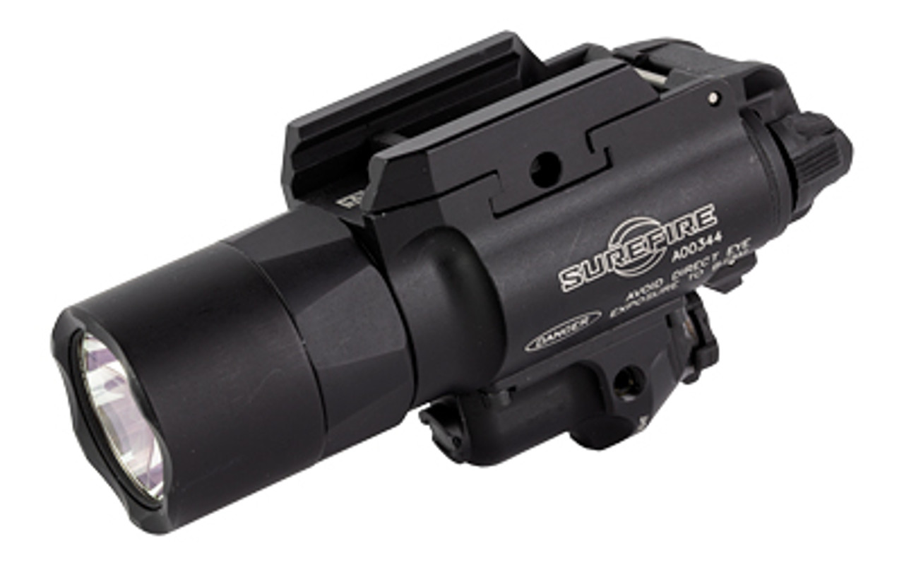 Surefire, X400 Turbo, Weaponlight w/Laser, Fits Pistol and Picatinny, 1000 Lumens, Red Laser, Matte Finish, Black